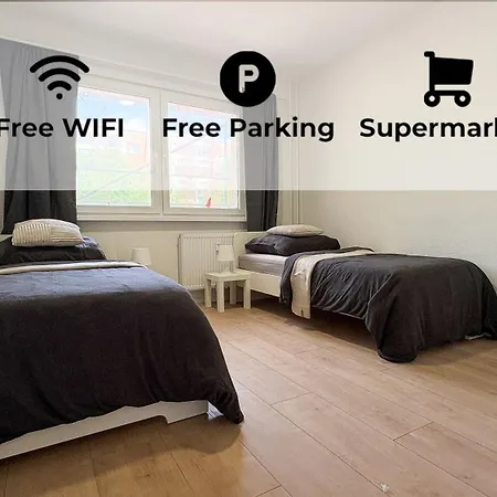 Appartement Renovierte Wohnungen Mit Tv, Internet, Parkplatz, Waschmaschine, Kueche, Balkon, Restaurants Und Supermarkt *